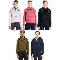 LeMieux Young Rider Hettie Half Zip Hoodie Waterproof Kids Teens Jumper Age 3-14