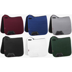 LeMieux Cotton Dressage Square Bamboo Lined Burgundy/Grey/White/Black/Green/Blue