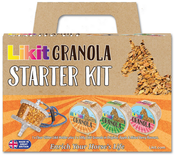 Likit Granola Starter Kit Multigrain Boredom Buster Lick 500g x 3 + Likit Holder