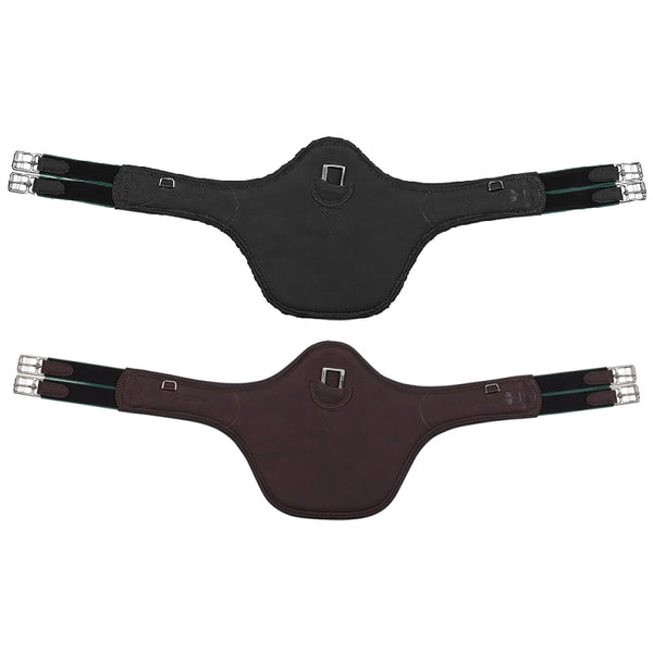 Arena by Bates Stud Girth Long GP/Jumping Anatomic Girth Black/Brown 120-140