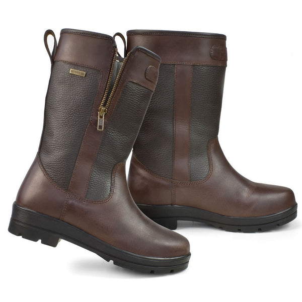 Brogini Abruzzo Mid Calf 3/4 Short Waterproof Country Yard Boots Brown UK 3.5-11