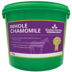 Global Herbs Whole Chamomile Stress Relieving Calming Soothing Horse Supplement