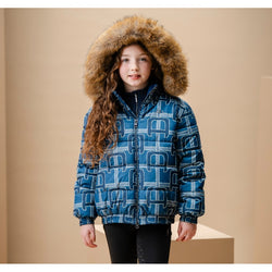 Horseware AA Children's Zia Puffer Coat 3M Thinsulate With Big Fluffy Warm Hood