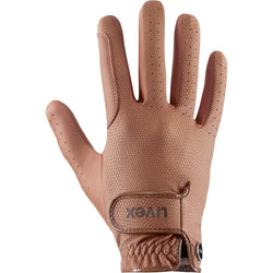 Uvex Tensa II Non Slip Extra Grip PU Horse Riding and Driving Gloves Brown 6-11