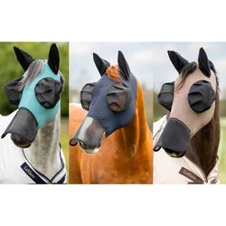 LeMieux Bug Relief Full Mask Face Turnout Field Fly Ears Nose Protector UV Mesh