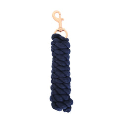 Hy Equestrian Rose Gold Lead Rope 2M Navy/Black/Grey/Coral/Maroon/Petrol