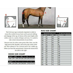 Horseware Amigo 1200d Turnout Rug V-Front Lightweight 100g Black Navy 5'6'-7'3'