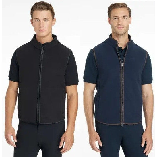 LeMieux Mens Fleece Gilet Short Sleeveless Smart Yard Show Riding Country Layer