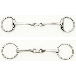 Lorina French Link Eggbutt or Loose Ring Bradoon Snaffle Bit Dressage Legal