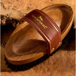 Horseware Signature Polishing Brush Shaped Wooden Horsehair and Lambswool BodyBuff