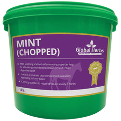 Global Herbs Mint Appetite Digestive Soother Herbal Natural HorseFeed Supplement