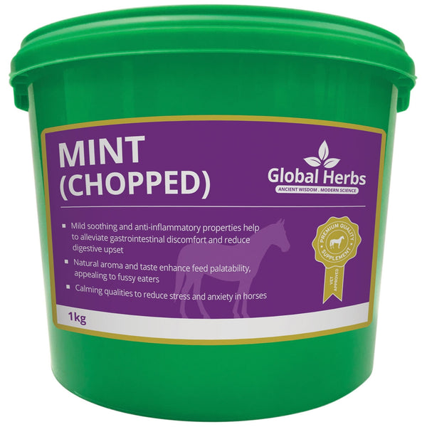 Global Herbs Mint Appetite Digestive Soother Herbal Natural HorseFeed Supplement