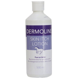 Dermoline Skin Itch Lotion Sooths Itchy Manes and Tails Prevents Hair Loss Rubbing