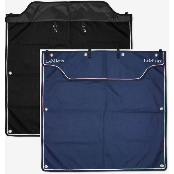LeMieux Show Stable Drape Strong Nylon Travel Show Curtain with Clips Navy/Black