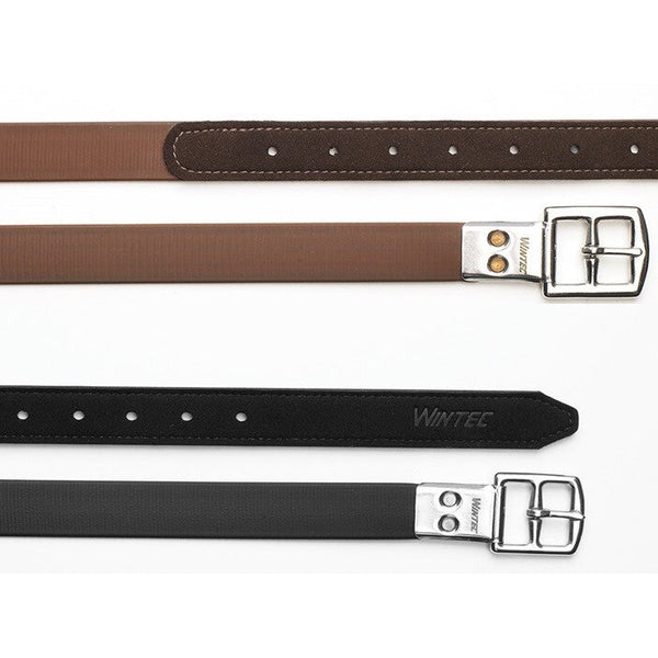 Wintec Heavy Duty Stirrup Straps No Stretch Slim Leathers Black/Brown 110-160cm