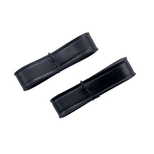 Hy Equestrian Fulmer Loops Leather Bit Keepers for Full Cheek Bits Black/Brown