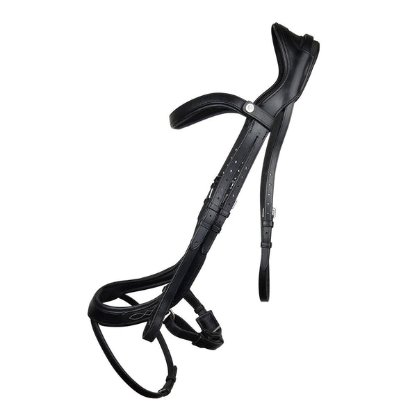 EcoRider Freedom Comfort Bridle Anatomic Soft Shaped Padded Leather Black/Brown