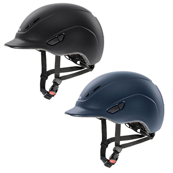 Uvex KIDDOX Matt Childrens Kids Mini Junior Riding Hat Black/Navy XXXS-S 49-54cm