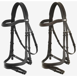 LeMieux Arika Split Noseband Bridle Adjustable Anatomic Padded Mono Black/Brown