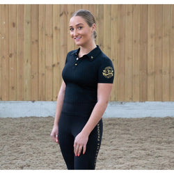 Supreme Products Active Show Rider Polo Shirt Technical Short Sleeve Ladies Top