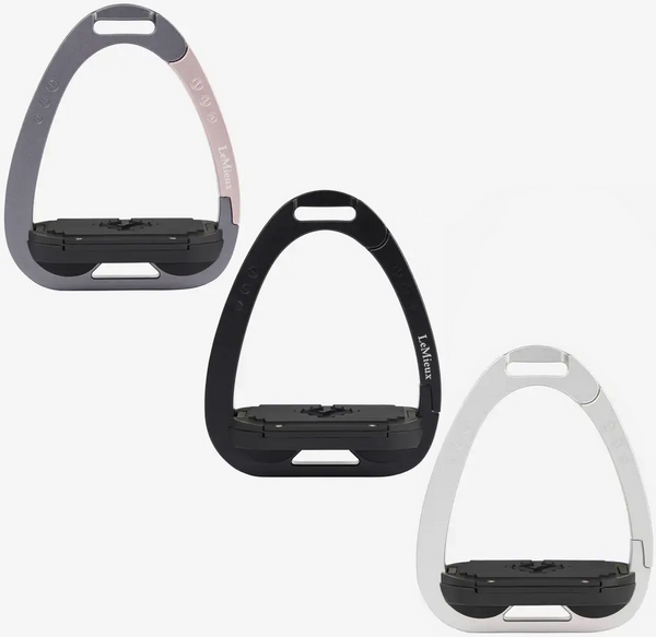 LeMieux Junior Vector Balance Safety Stirrup Light Aluminium Offset Incline Grip