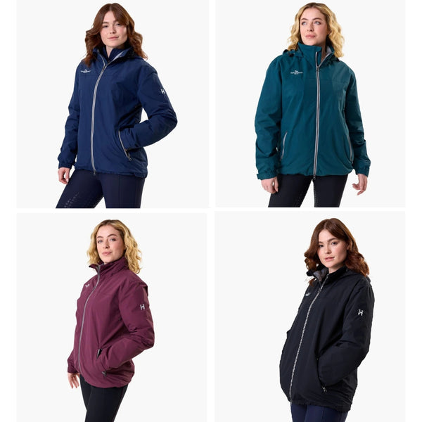 Horseware Corrib Jacket Waterproof Breathable Unisex Rain Coat Navy/Green/Purple