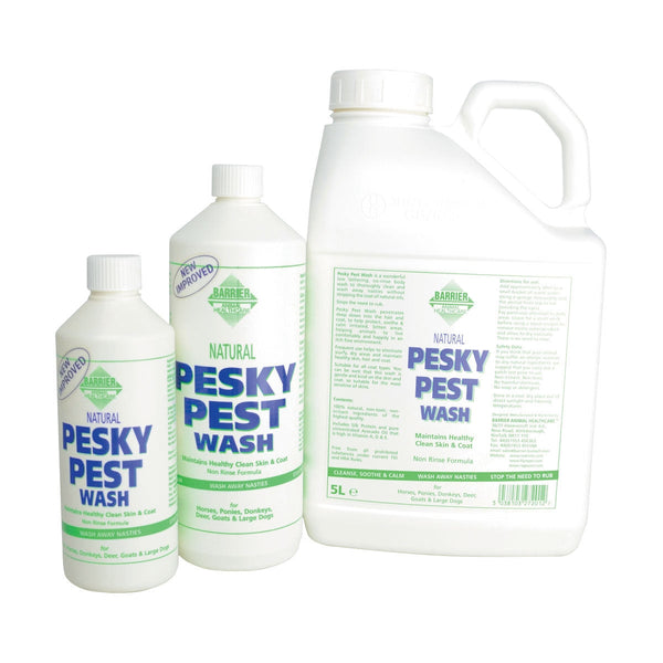 Barrier Pesky Pest Wash Natural No Rinse Horse Cleansing - Parasites Mites Lice