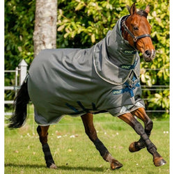 Horseware Amigo Bravo 12 Plus Turnout Rug 1200d + Hood Mediumweight 250g 3'9-7'3