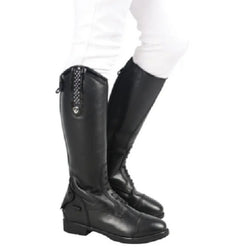 Hy Equestrian Arnara Riding Boot Long Childrens Field Boot With Glitter Detail