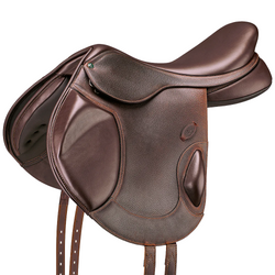 Arena By Bates Monoflap Jump Saddle Mono XC Adjustable Leather HART 16.5' - 18'