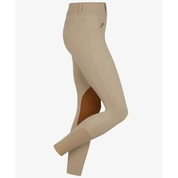 LeMieux Side Zip Hunter Breeches Ladies Mid-rise Stretch Seam Free Beige UK6- 18