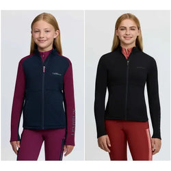 LeMieux Young Rider Bethany Zip Through Mid Layer Warm Kids Jumper Age 7-14