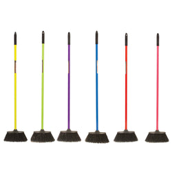 Faulks and Cox Red Gorilla Poly Yard Broom With Handle Lightweight Flared Bristles