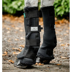 Horseware Show Ready Leg Wraps Stable Travel 3D Airmesh Cool Boots Navy/Black