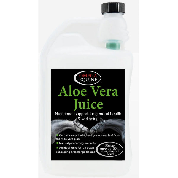 Omega Equine Aloe Vera Juice Super Food General Health Supplement Tonic 1 Litre