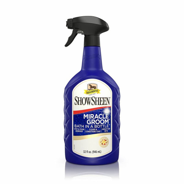 Absorbine Miracle Groom Bath In A Bottle Stain Remover Spray No-Rinse Wash 946ml