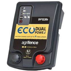 Agrifence Dual Power Eco Energiser DP1205 Electric Fence 1J 12v Battery and Mains