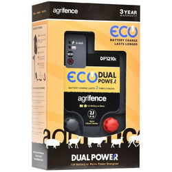 Agrifence Dual Power Eco Energiser DP1210 Electric Fence 2J 12v Battery and Mains
