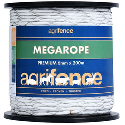 Agrifence Megarope Premium Rope Conductive Visible Electric Fence Divider 200m