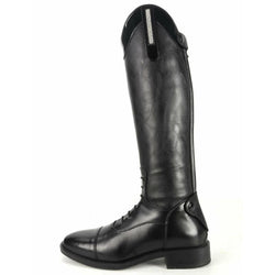 Brogini Como Piccino Kids Young Rider Long Competiton Riding Boots Black/Silver