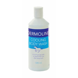Dermoline Cooling Body Wash Horse Tea Tree Revitalising Soothing Skin Shampoo