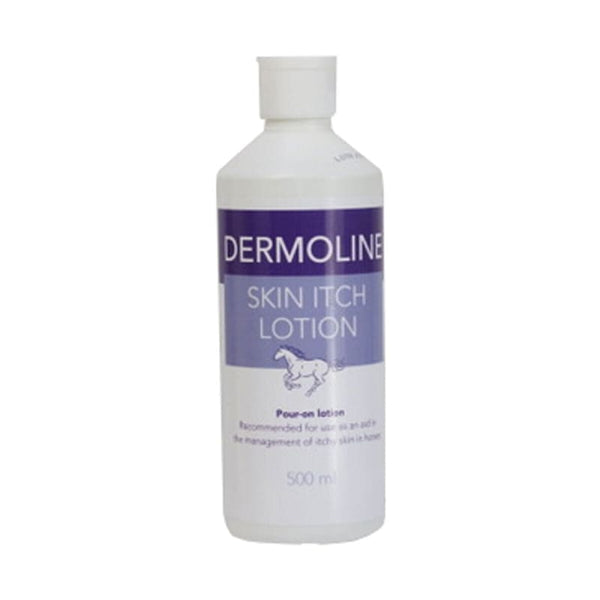Dermoline Skin Itch Lotion Sooths Itchy Manes and Tails Prevents Hair Loss Rubbing