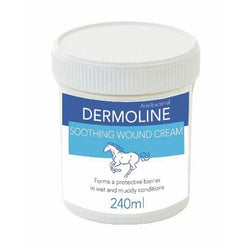 Dermoline Soothing Wound Cream Antibacterial Zinc Tea Tree Horse Skin Barrier