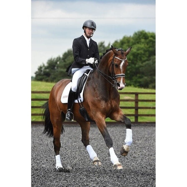 Equilibrium Stretch and Flex TRAINING WRAPS Supportive Dressage Black/White/Navy