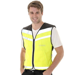 Equisafety Plain Adjustable Air Waistcoat Hi-Vis Reflective Pink/Red Small/Medium SALE