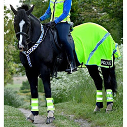 Equisafety Polite Breathable Mesh Quarter Sheet Hi-Viz Fluorescent Yellow XS-XF