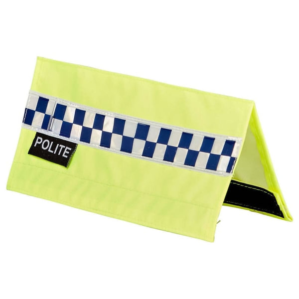 Equisafety Polite Noseband/Browband/Rein Hi Viz Cover Sleeve Yellow Reflective