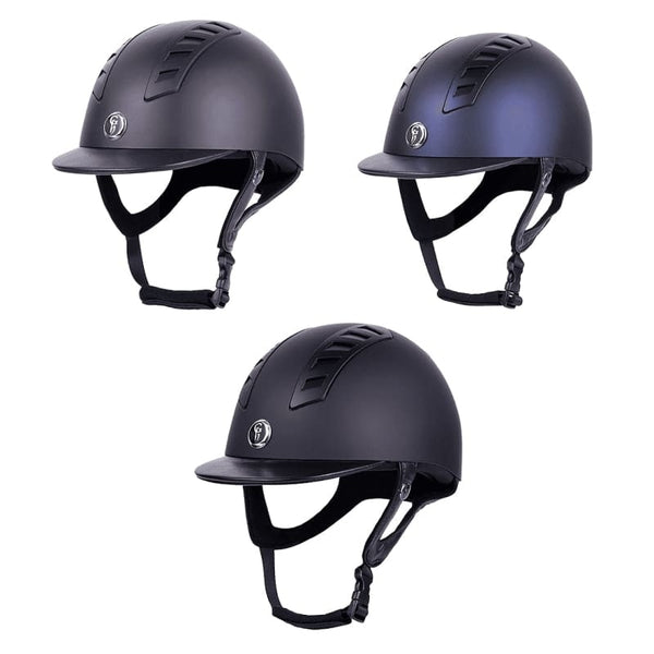 Gatehouse Chelsea Pro Air Vent Peaked Riding Hat Matt Brown/Black/Navy 52-55cm