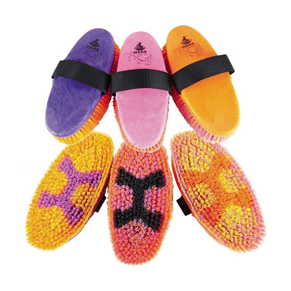 HAAS Damiro Colourful Soft 3.5cm Bristled Body Brush Assorted Colours 200x85mm