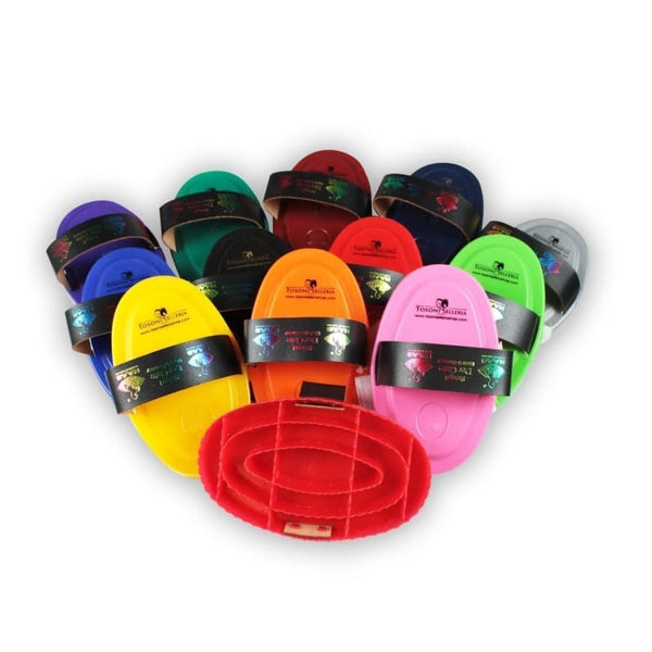 HAAS Der Gute Plastic Curry Comb Essential Grooming Dirt Malting Massage Brush